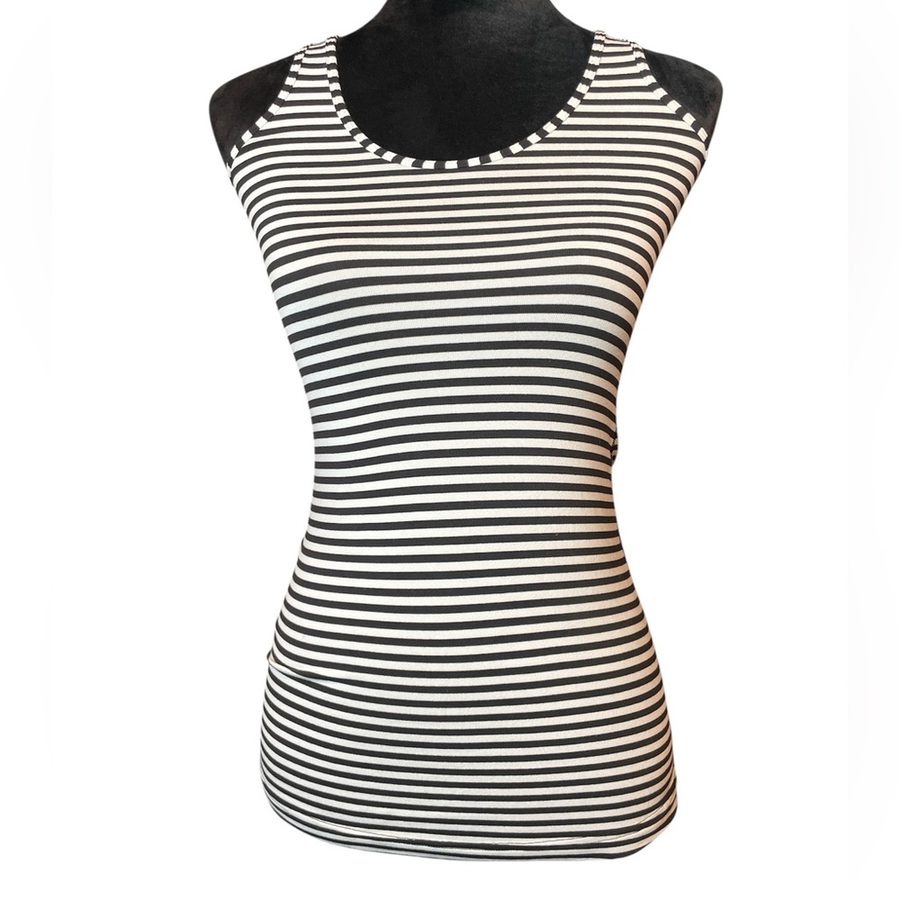 Lululemon Striped Black and White Women's Tank Top